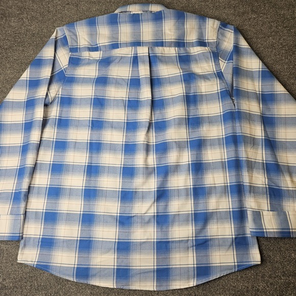 Dixxon X Roadster Shop Mens Flannel Shirt  Size XL Patriotic USA Blue Plaid - Picture 6 of 6